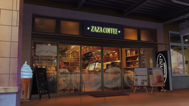 Loitering outside SAZA COFFEE